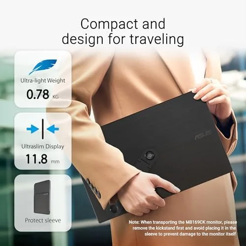 Color test image shown on the ZenScreen during the review