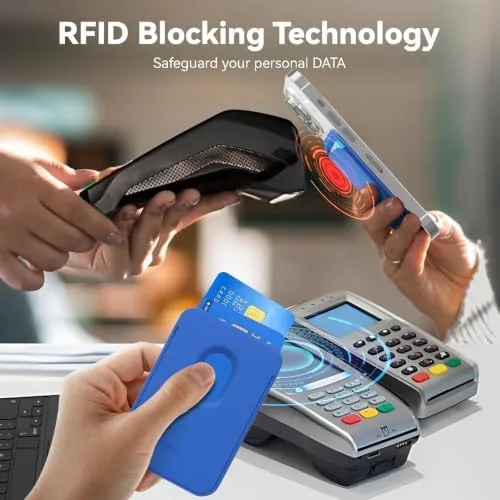 The Magnetic Wallet Cell Phone Card Holder for Phone Case with in real use