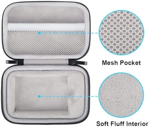 Detail shot of the Lacdo Hard Carrying Case for Samsung T9 Portable Solid State features