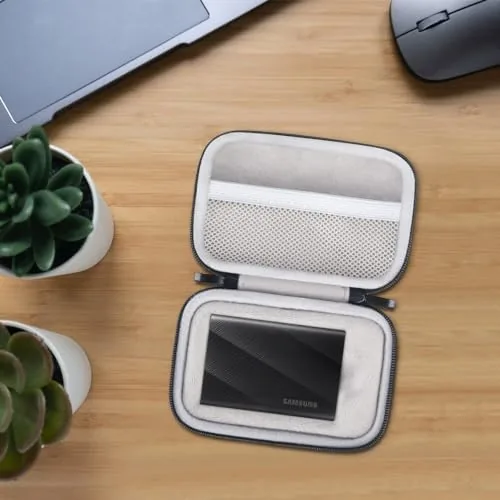 The Lacdo Hard Carrying Case for Samsung T9 Portable Solid State compared in context