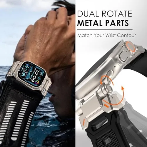 Close look at the FULLIFE Designed for Apple Watch Band Apple Watch Ultra 3/2/1 build quality