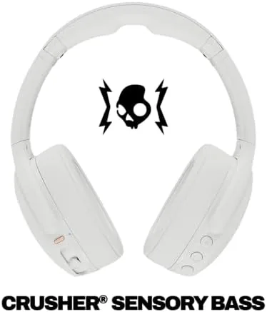 Close look at the Skullcandy Crusher Evo Wireless Multi-Sensory Bass Headphones - Bone | build quality