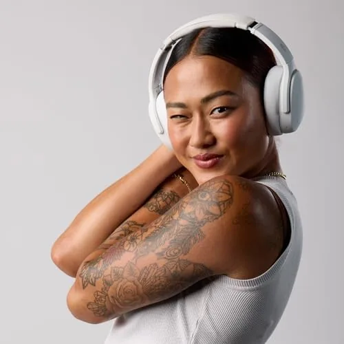 The Skullcandy Crusher Evo Wireless Multi-Sensory Bass Headphones - Bone | in real use