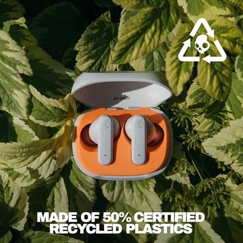 Close look at the Skullcandy Smokin' Buds Wireless Noise Isolating Earbuds - Bone | build quality
