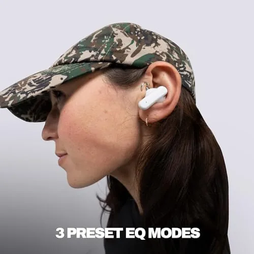 Another view of the Skullcandy Smokin' Buds Wireless Noise Isolating Earbuds - Bone |