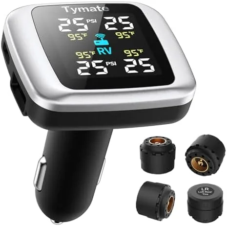 Tymate TM7 RV Tire Pressure Monitoring System, TPMS Set of 4 Sensors | Max Review: Tested and Rated