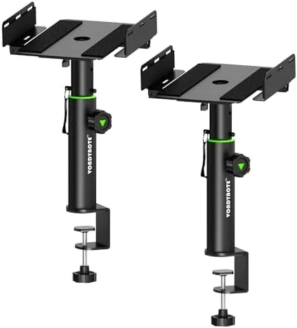 Vondynote Dual Side Clamp Studio Monitor Stands Short Desk Speaker Stands | Set of Review: Tested and Rated