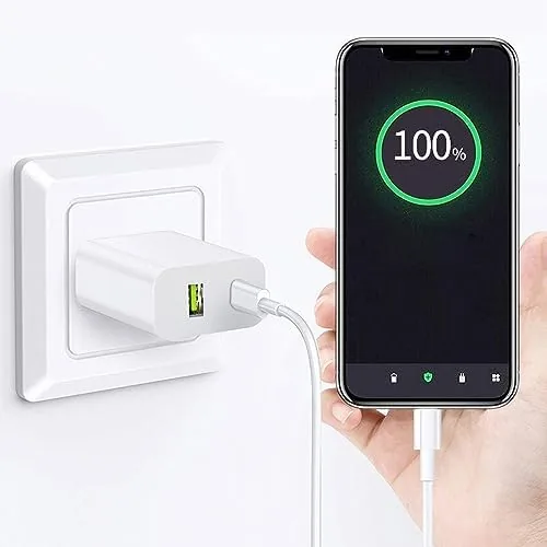 20W dual port cube next to a larger 30W adapter