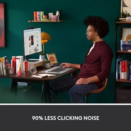 The Logitech Signature M550 L Full Size Wireless Mouse Large Sized in real use
