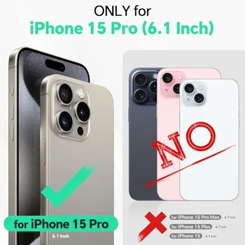 Close look at the TUCCH 2-in-1 Removable Wallet Case for iPhone 15 Pro 6.1" build quality