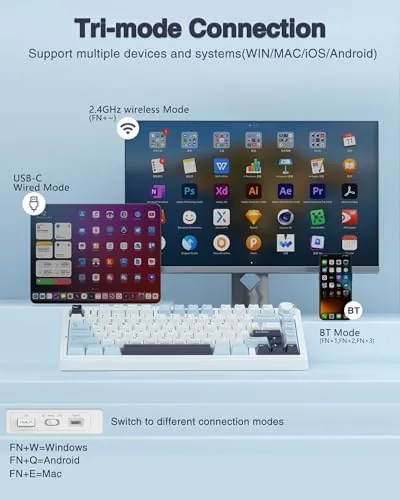 Keycap puller and switch puller tools beside the keyboard