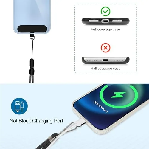 The Phone Lanyard, 2 Pack Adjustable Cell Phone Lanyard Crossbody Neck in real use