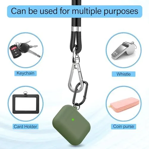 Another view of the Phone Lanyard, 2 Pack Adjustable Cell Phone Lanyard Crossbody Neck