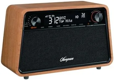 Close look at the Sangean HDR-19 HD Radio/AM/FM-RDS/Bluetooth/AUX Premium Wooden Cabinet Radio build quality