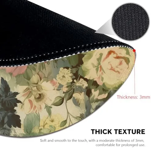Another view of the Elegant Watercolor Floral Mouse Pad - Blossom Your Desk with