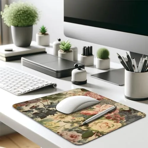 Testing the Elegant Watercolor Floral Mouse Pad - Blossom Your Desk with over two weeks
