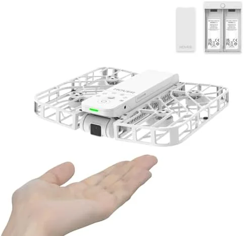 Close look at the HOVERAir X1 Self-Flying Camera White Combo with PU Case, Pocket-Sized build quality