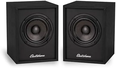 Overview of the Electrohome Huntley Powered Bookshelf Speakers with Built-in Amplifier and 3"
