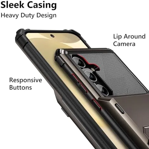 The Vofolen for Samsung Galaxy S24+ Plus Wallet Case with Card in real use