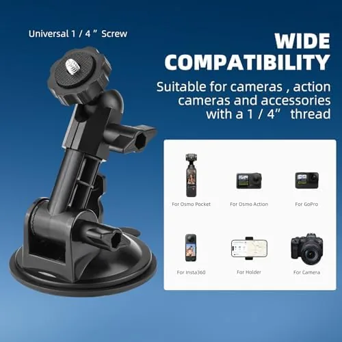 The BRDRC Pocket 3 4 Suction Cup Mount, for Xtra Muse in real use