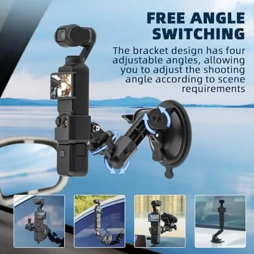 Another view of the BRDRC Pocket 3 4 Suction Cup Mount, for Xtra Muse