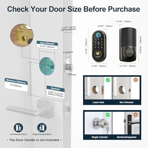 The SMONET Smart Keyless Entry Door Lock - Fingerprint Electronic Deadbolt in real use