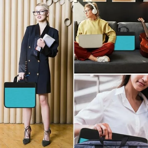 Close look at the Laptop Sleeve Bag 15.6 inch, Travel Laptop Case Handbag Shockproof build quality