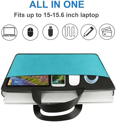 The Laptop Sleeve Bag 15.6 inch, Travel Laptop Case Handbag Shockproof in real use