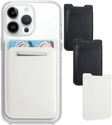 Fulgamo Phone Wallet Stick on,Card Holder for Phone Case,Phone Card Holder | 3Pack,PU Leather,Self Review: Tested and Rated