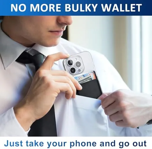 The Fulgamo Phone Wallet Stick on,Card Holder for Phone Case,Phone Card in real use