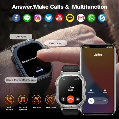 The AMAZTIM Smart Watch - Rugged Outdoor Fitness Watch, 170+ Sports in real use