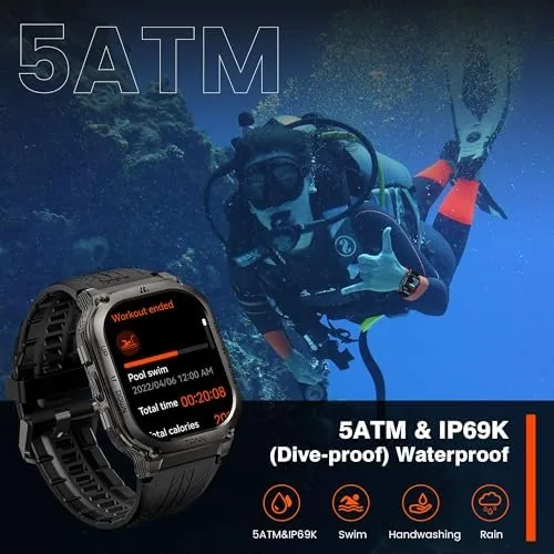 The AMAZTIM Smart Watch - Rugged Outdoor Fitness Watch, 170+ Sports compared in context
