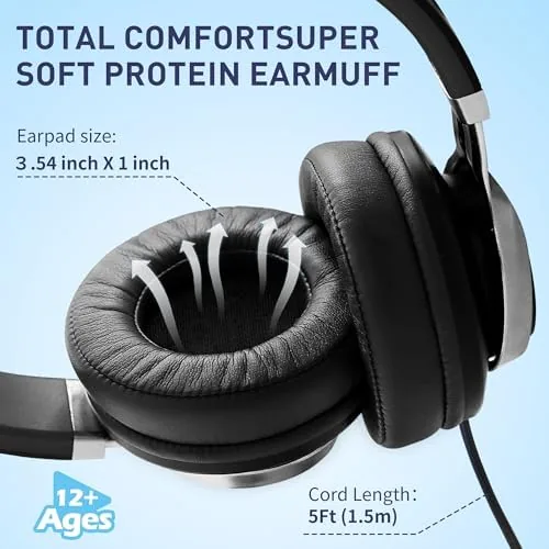 Close look at the AILIHEN C90 Wired Headphones with Mic Volume Control Noise Isolating build quality
