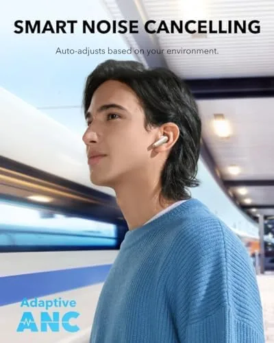 Detail shot of the Soundcore P40i by Anker Noise Cancelling Earbuds with Adaptive ANC features