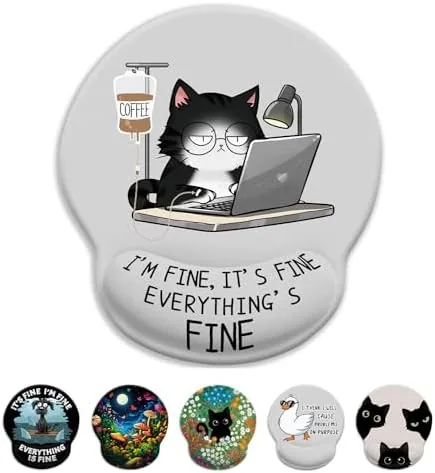 LIMKRIAN Funny Ergonomic Mouse Pad with Wrist Rest, Cat Desk Decor Gifts | Comfort Review: Tested and Rated
