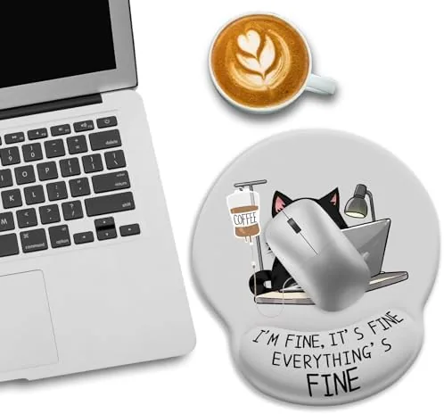 Testing the LIMKRIAN Funny Ergonomic Mouse Pad with Wrist Rest, Cat Desk over two weeks