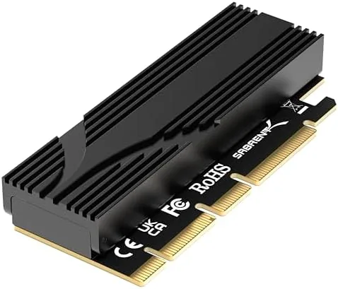 Overview of the SABRENT M.2 NVMe SSD to PCIe x16 Adapter Card, Gen5
