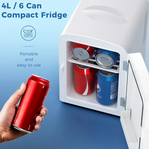 Close look at the Antarctic Star Compact Refrigerator, Portable Mini Fridge, Skin Care 4L build quality