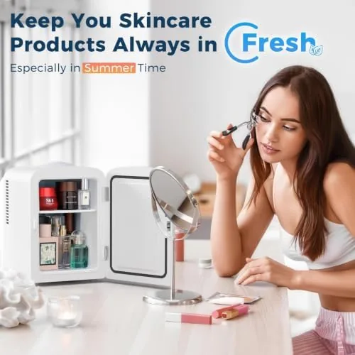 Another view of the Antarctic Star Compact Refrigerator, Portable Mini Fridge, Skin Care 4L