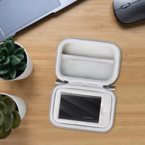 The Lacdo Hard Carrying Case for Samsung T9 Portable Solid State compared in context