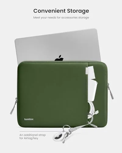 Another view of the tomtoc 360° Protective Laptop Sleeve for 13-inch MacBook Air M5/A3449