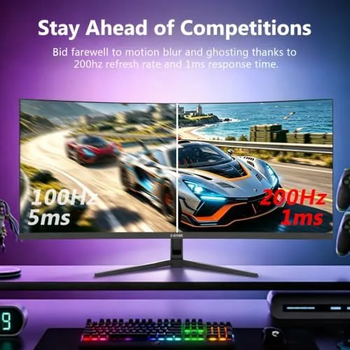 Close look at the Z-Edge 34 inch Curved Gaming Monitor, WQHD 1440P 200Hz 144Hz build quality