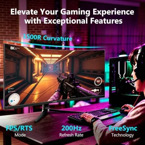 The Z-Edge 34 inch Curved Gaming Monitor, WQHD 1440P 200Hz 144Hz in real use