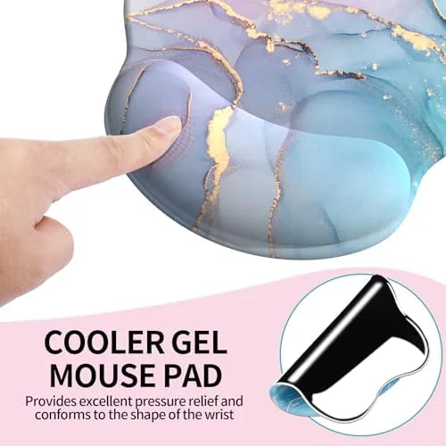 The Mouse Pad with Wrist Rest, Comfortable Computer Mousepad with Gel compared in context