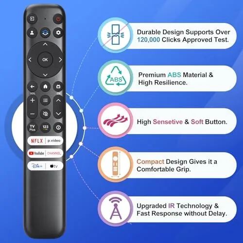 Testing the Replacement Only for TCL Google TV Remote Control,RC813 Compatible with over two weeks