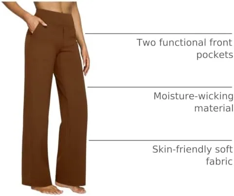 The G4Free Yoga Pants for Women Wide Leg Pants with Pockets in real use