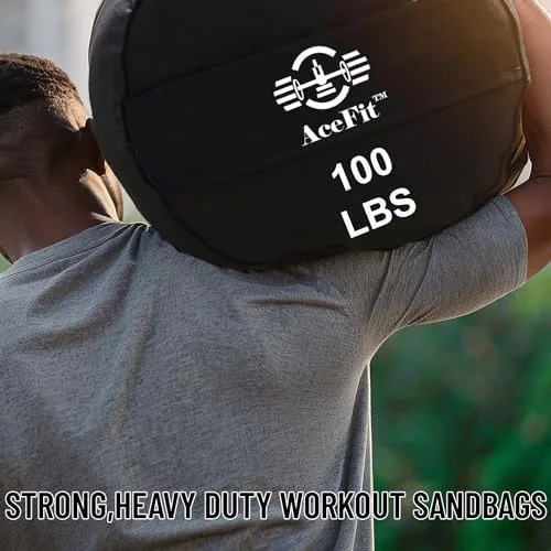 Close look at the Acefit Training Sandbag for Working Out| Heavy Duty Workout Sandbags| build quality