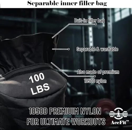 Another view of the Acefit Training Sandbag for Working Out| Heavy Duty Workout Sandbags|
