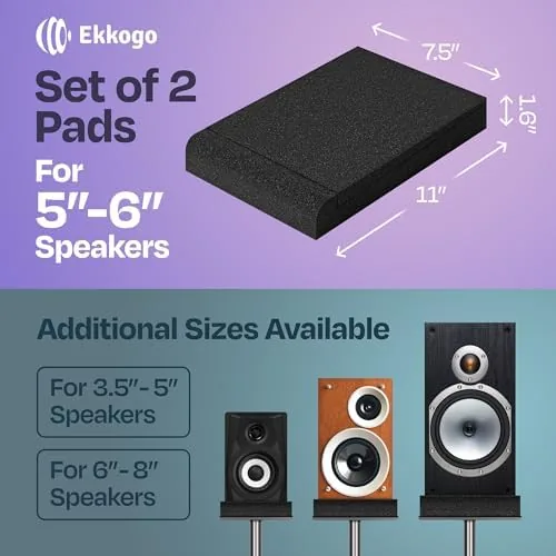 Close look at the Studio Monitor Isolation Pads Premium Acoustic Foam Elevates Audio Ideal build quality