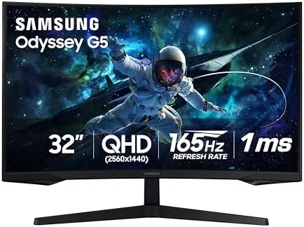 Overview of the Samsung 32" Odyssey (G55C) Series QHD 1000R Curved Gaming Monitor